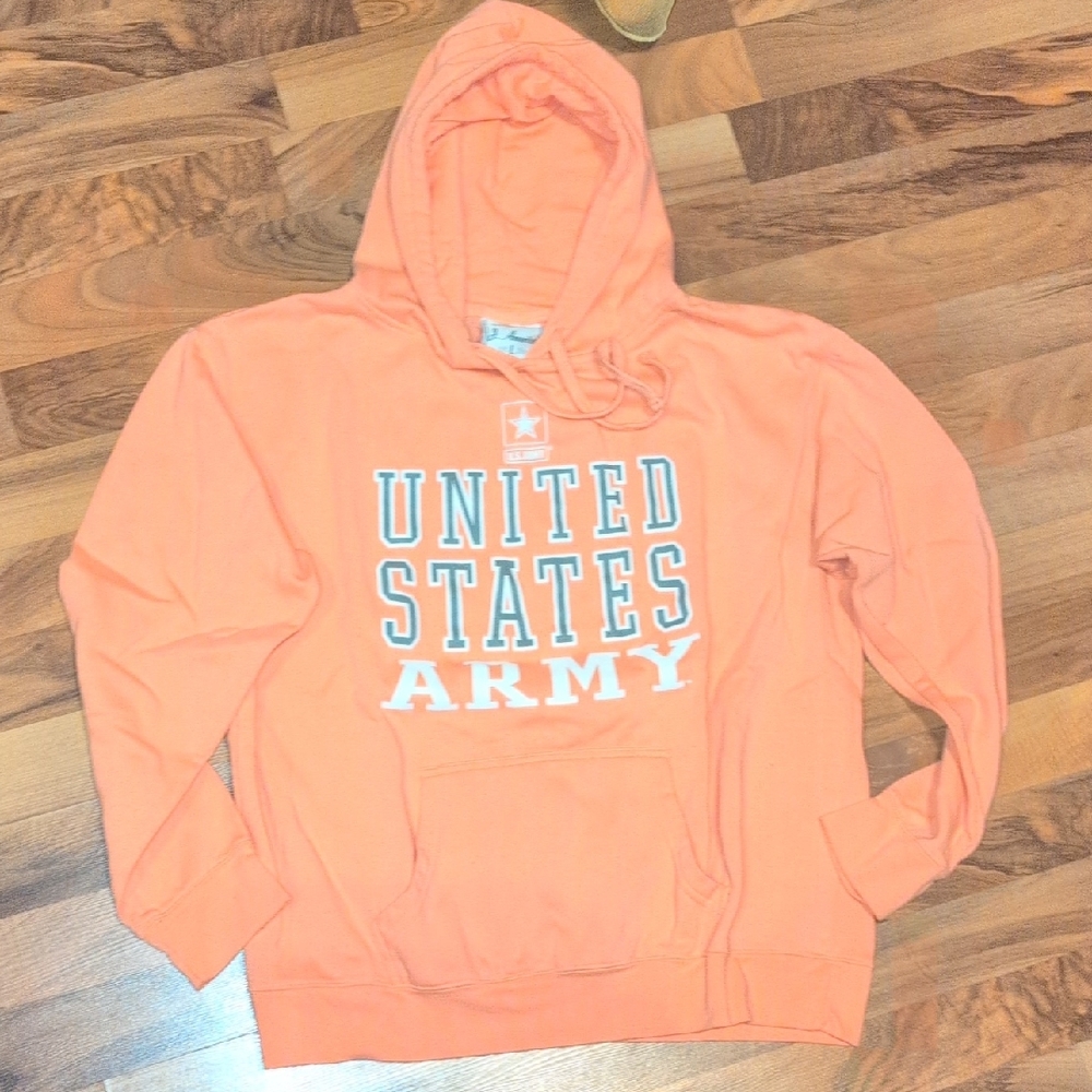 Us Army Bold Orange Hoodie